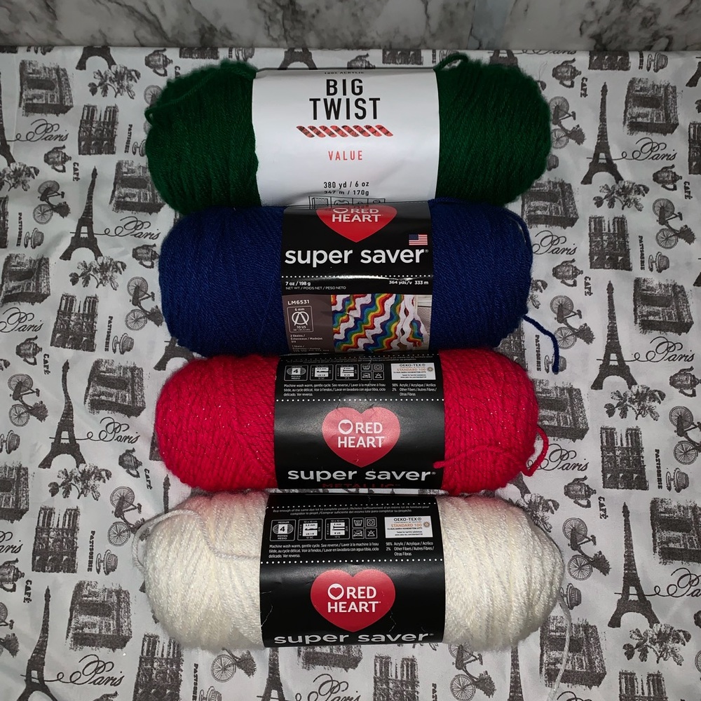 New Red Heart & Big Twist Yarn